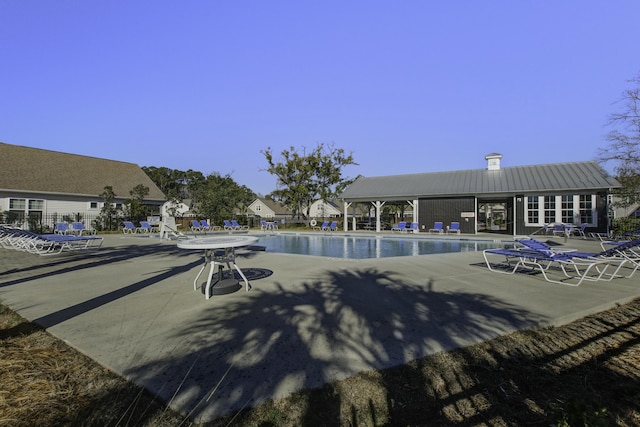 view of pool with a patio area