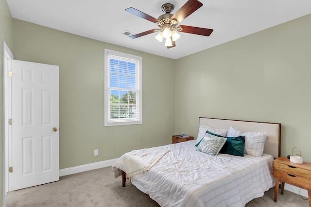 591 Two Mile Run, Johns Island, SC 29455 - bedroom with light carpet and ceiling fan