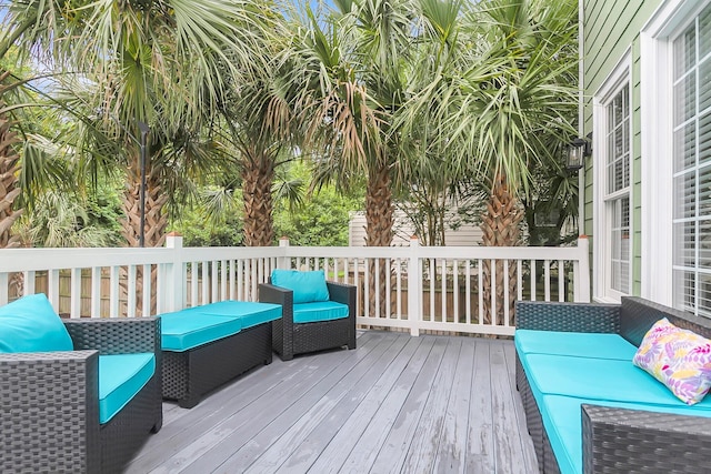 591 Two Mile Run, Johns Island, SC 29455 - view of wooden terrace