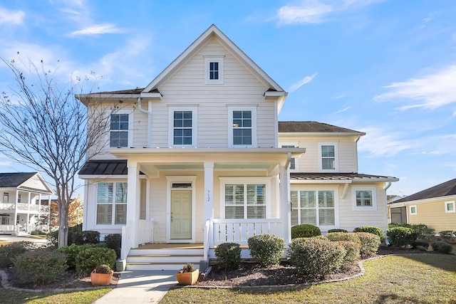 front of property featuring a porch