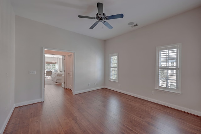 2036 Kings Gate Ln, Mount Pleasant, SC 29466 - unfurnished room featuring hardwood / wood-style floors and a ceiling fan
