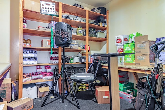 view of storage room