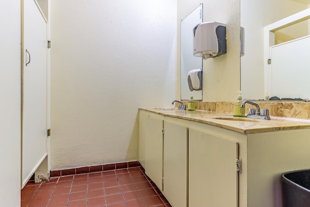 bathroom featuring vanity and tile patterned floors