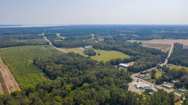 bird's eye view featuring a rural view