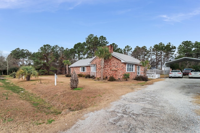 view of front of home