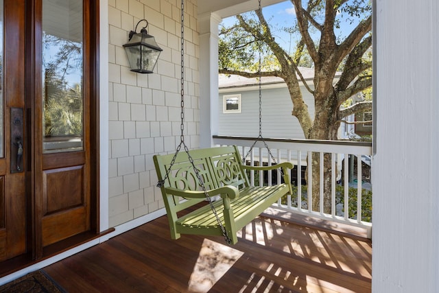 view of balcony