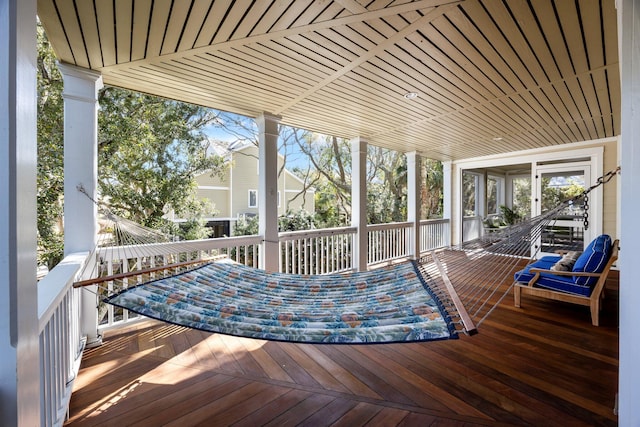 view of wooden terrace