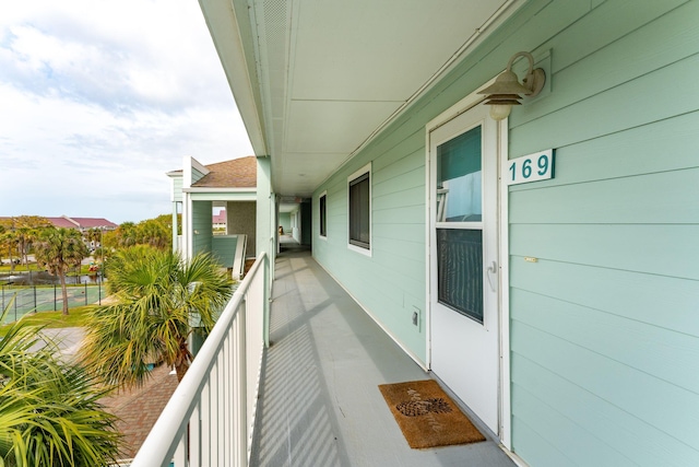 view of balcony