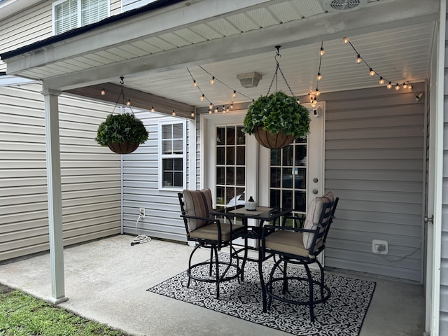 view of patio / terrace with outdoor dining area