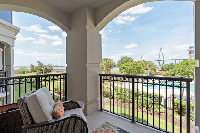 view of balcony