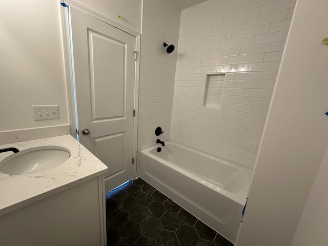 1082 Glenshaw St, North Charleston, SC 29405 - full bathroom with tile patterned floors, vanity, and bathing tub / shower combination