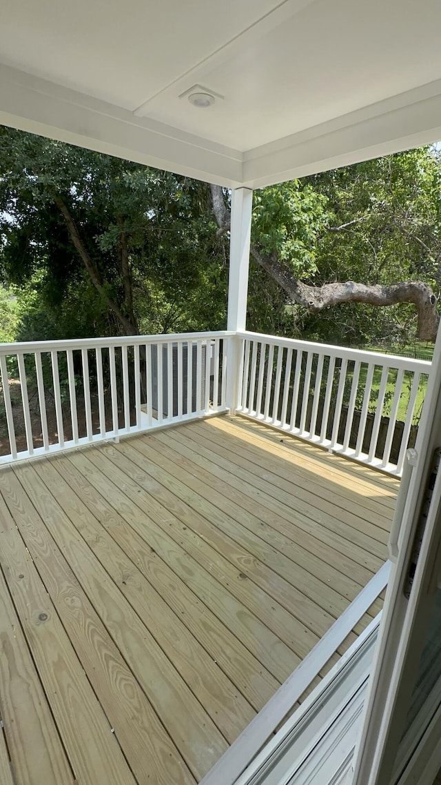 1082 Glenshaw St, North Charleston, SC 29405 - wooden terrace featuring view of wooded area