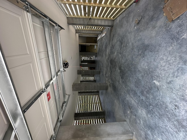 1082 Glenshaw St, North Charleston, SC 29405 - stairway featuring a barn door