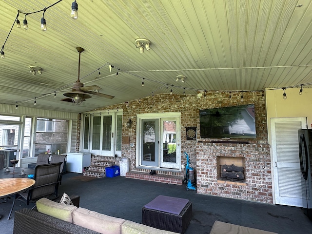 1866 Capri Dr, Charleston, SC 29407 - view of patio / terrace featuring a ceiling fan