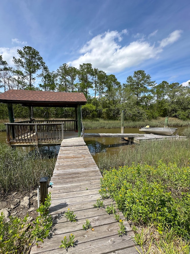 1866 Capri Dr, Charleston, SC 29407 - dock featuring a water view