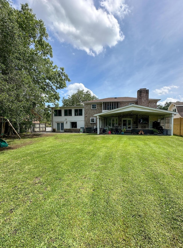 1866 Capri Dr, Charleston, SC 29407 - back of property featuring a chimney