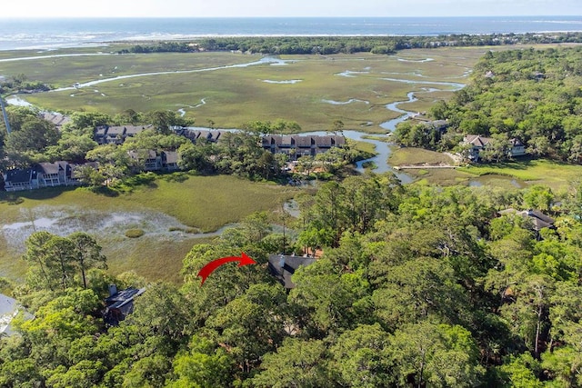 3052 Seabrook Island Rd, Seabrook Island, SC 29455 - aerial view of property and surrounding area featuring a large body of water