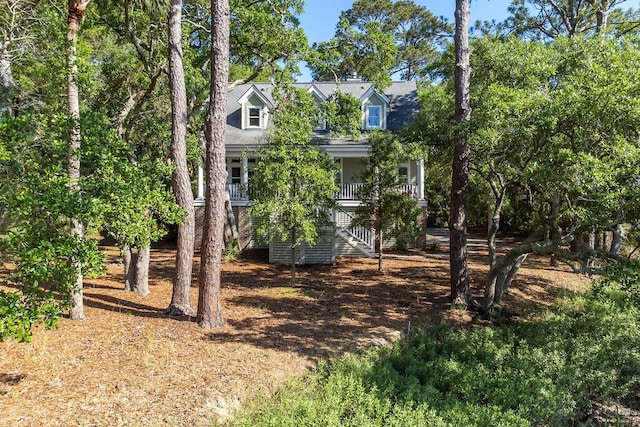 3052 Seabrook Island Rd, Seabrook Island, SC 29455 - view of front of property with stairway and a porch