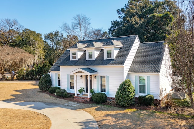 view of cape cod-style house