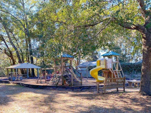 view of play area