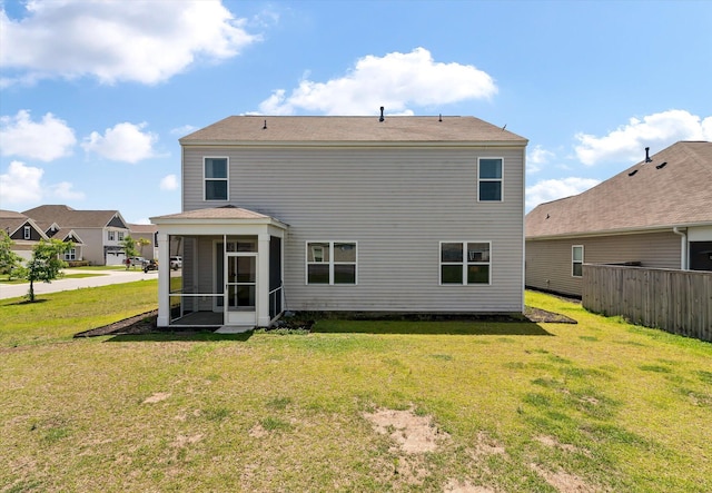 411 Bering Ln, Summerville, SC 29486 - rear view of property with a sunroom