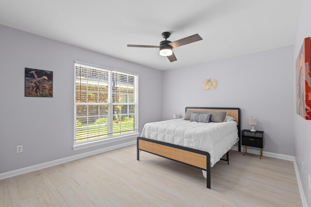 867 Colony Dr Unit F92, Charleston, SC 29407 - bedroom featuring light wood finished floors, baseboards, and a ceiling fan