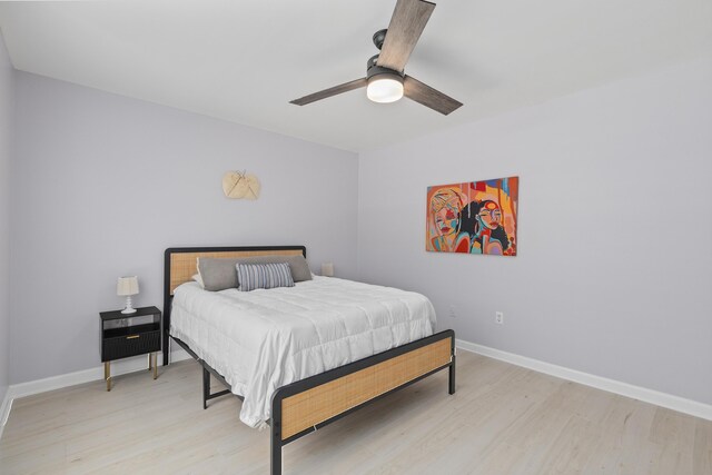 867 Colony Dr Unit F92, Charleston, SC 29407 - bedroom featuring light wood finished floors, baseboards, and a ceiling fan