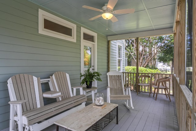 116 Cartright St, Daniel Island, SC 29492 - sunroom featuring ceiling fan