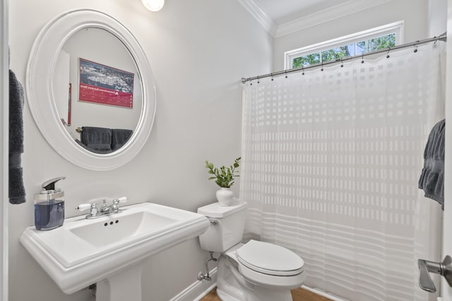 116 Cartright St, Daniel Island, SC 29492 - bathroom featuring ornamental molding and a shower with curtain
