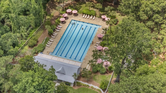 116 Cartright St, Daniel Island, SC 29492 - view from above of property featuring a pool