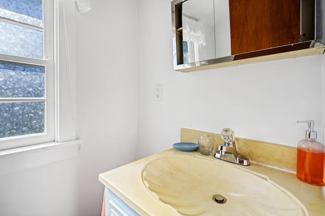 bathroom featuring vanity and a healthy amount of sunlight