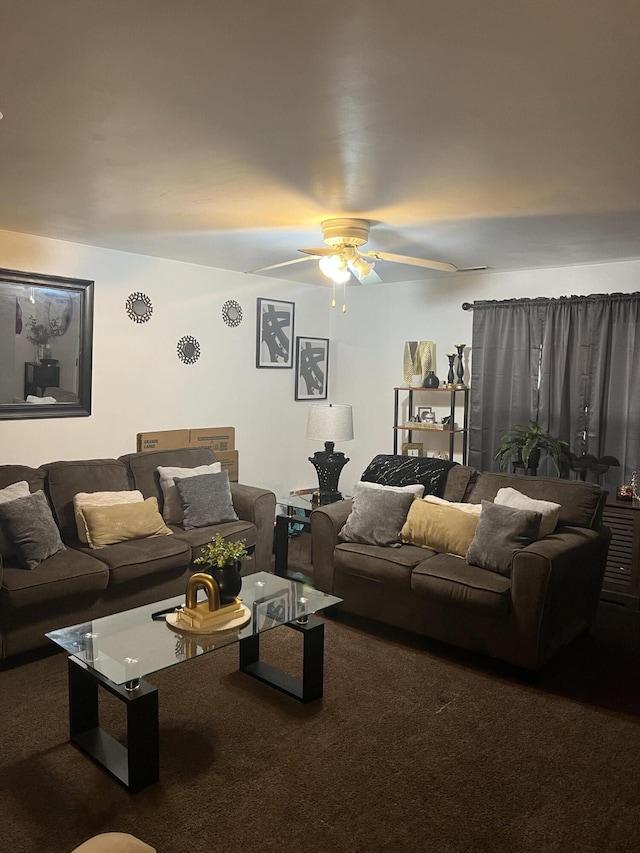 527 Travelers Blvd, Summerville, SC 29485 - carpeted living room featuring ceiling fan