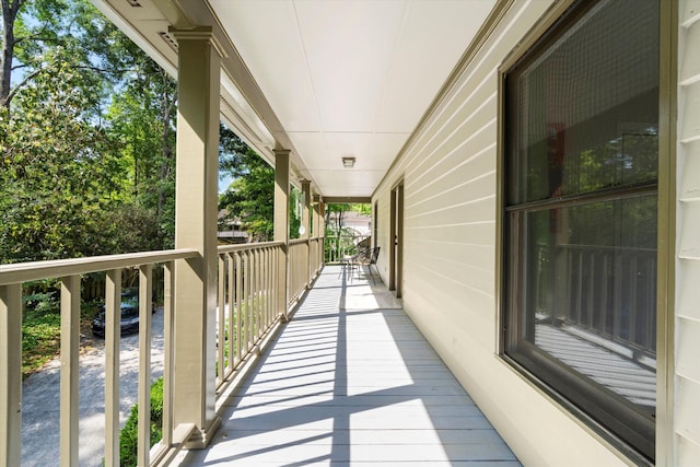 balcony with a porch