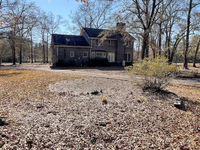 view of rear view of property