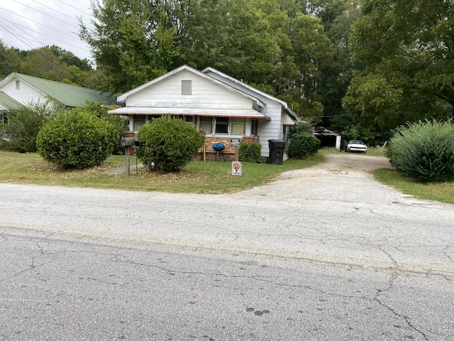 view of bungalow-style house