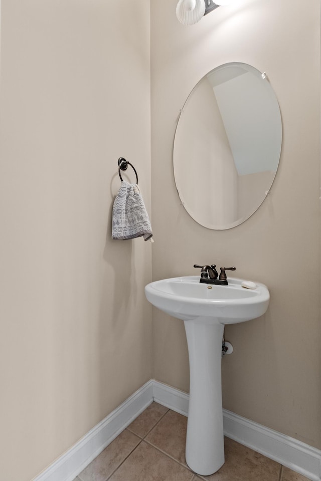 3588 Bagley Dr, Mount Pleasant, SC 29466 - bathroom with tile patterned flooring, baseboards, and a sink