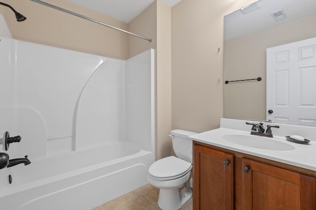 3588 Bagley Dr, Mount Pleasant, SC 29466 - full bath with vanity, toilet, tile patterned flooring, and shower / bath combination