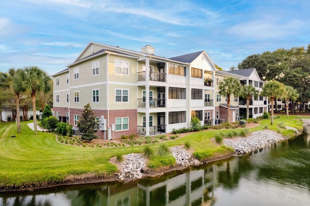 view of property featuring a water view