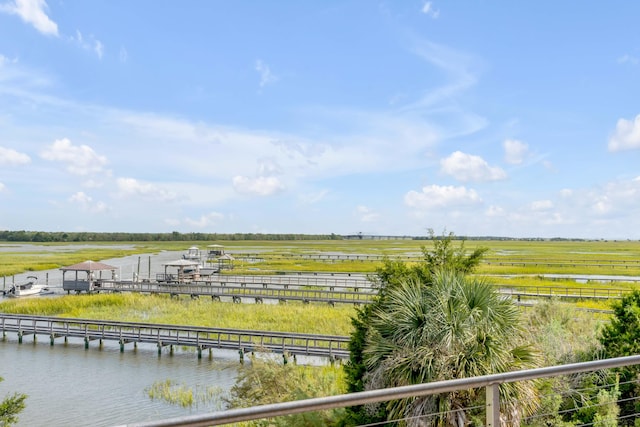 property view of water featuring a rural view