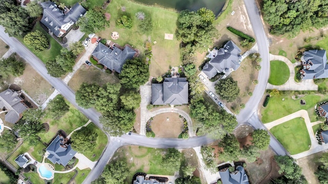 aerial view featuring a residential view
