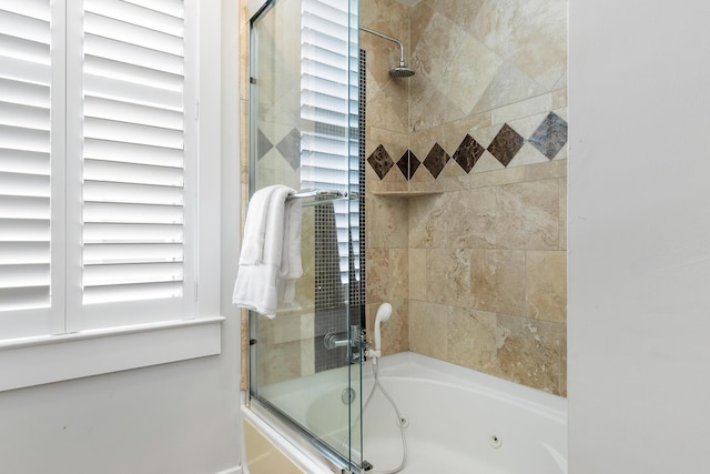 150 Bee St Unit 308, Charleston, SC 29401 - full bathroom with a combined bath / shower with jetted tub