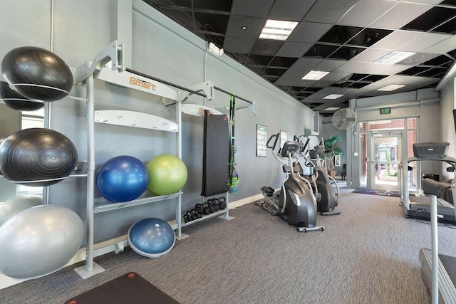 150 Bee St Unit 308, Charleston, SC 29401 - workout area featuring carpet