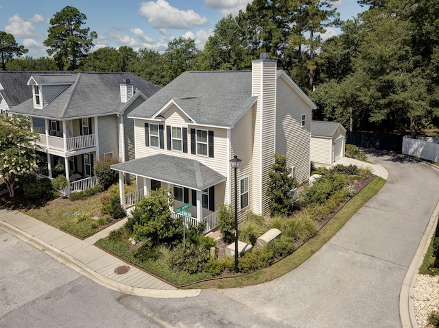 view of front of property