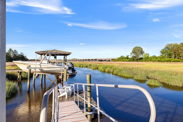 1635 Bull Creek Ln, Charleston, SC 29414 - dock area with boat lift and a water view