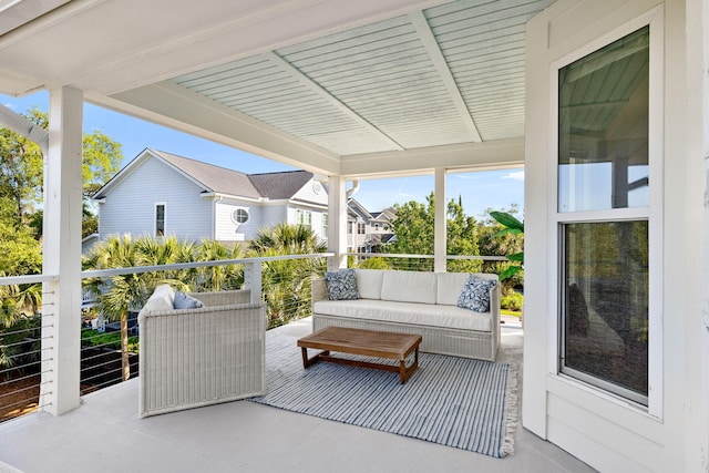 1635 Bull Creek Ln, Charleston, SC 29414 - view of patio featuring outdoor lounge area and a balcony