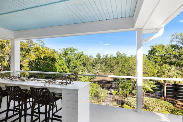 1635 Bull Creek Ln, Charleston, SC 29414 - balcony featuring a bar