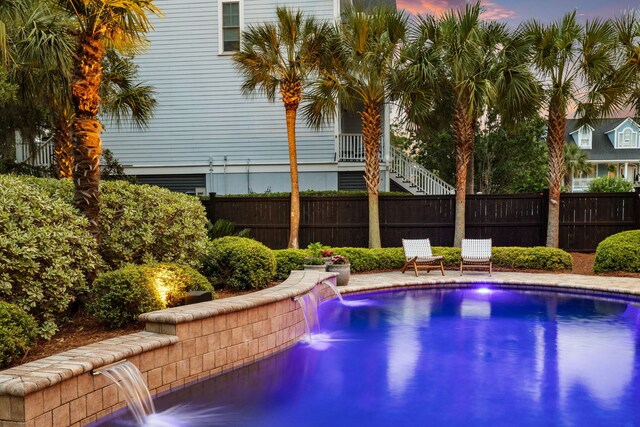 1635 Bull Creek Ln, Charleston, SC 29414 - view of pool at dusk