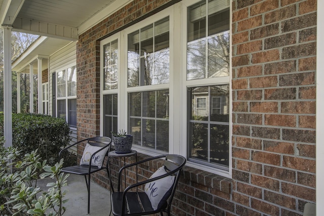 view of patio featuring covered porch