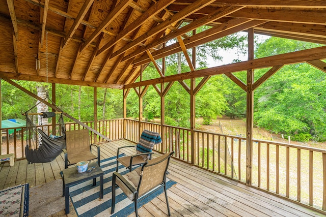 312 Piney Grove Rd, Cross, SC 29436 - unfurnished sunroom with lofted ceiling