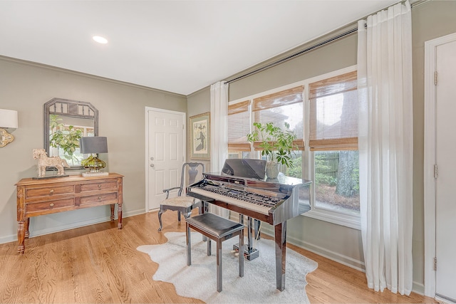 803 Burnett Dr, Charleston, SC 29412 - office space featuring wood finished floors, baseboards, crown molding, and recessed lighting